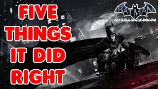 5 Things Batman Arkham Origins Did Right