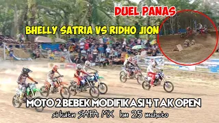 FULL RACE| DUEL ANTRA BHELLY SATRIA VS RIDHO JION| MOTO 2 BEBEK MODIFIKASI 4 TAK OPEN