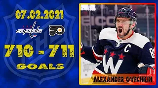 710 и 711 гол в НХЛ Александра Овечкина.02.2021 #washingtoncapitals vs #Philadelphiaflyers