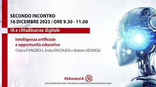 Intelligenza artificiale e opportunità educative | Chiara Panciroli, Anita Macauda e Matteo Adamoli