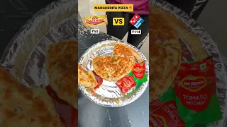 ₹60 STREET PIZZA VS ₹114 DOMINOS PIZZA BATTLE🍕 #foodies #pizza #streetfood #dominos #dominospizza