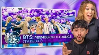 BTS: Permission to Dance on The Tonight Show - COUPLES FIRST TIME REACTION!