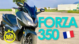 Honda FORZA 350 test (French audio with English subtitles)