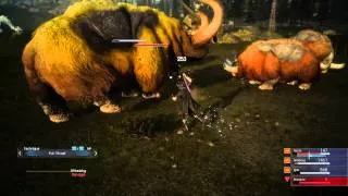 FINAL FANTASY XV: Episode Duscae Large Monster Combat Gameplay