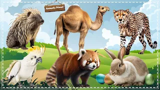 Discover the Amazing World of Animal Sounds: Porcupine, Camel, Cheetah, Parrot, Red Panda, Rabbit