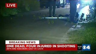 1 dead, 4 injured in East St. Louis shooting