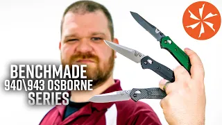 Benchmade 940 and 943 Osborne EDC Folding Knives Available at KnifeCenter.com