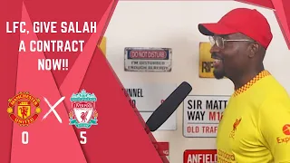 MANCHESTER UTD V LIVERPOOL POST MATCH FAN REACTION | LFC, GIVE SALAH A CONTRACT NOW!! | TUNDE