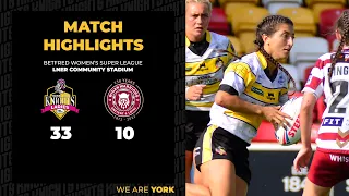 HIGHLIGHTS | Knights 33-10 Wigan Warriors | Betfred Women's Super League | Sunday 14th August 2022