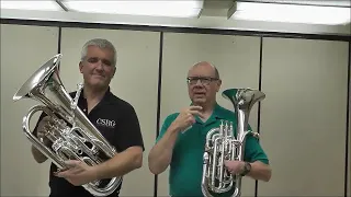 Difference between euphonium and baritone.