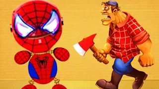 Spiderman Buddy vs Mad Jack - Kick The Buddy - Gameplay Walkthrough