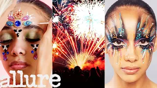 3 Makeup Artists Turn a Model Into Fireworks | Triple Take | Allure