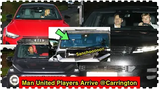 Man United players STORMS @Carrington!🔥with their Luxurious Cars🤩Hojlund,Martial,Casemiro & Sancho