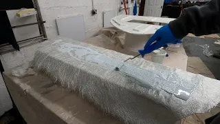 How to fiberglass plywood for boats Part 3
