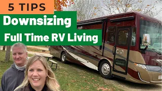 Downsizing from House to RV- Full Time RV Living