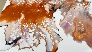 Late Fall Dutch Pour Acrylic Pouring Technique