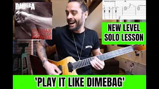 PLAY IT LIKE DIMEBAG #29 PANTERA | A NEW LEVEL SOLO by ATTILA VOROS - LESSON PART (Dimelevel: 8/10)
