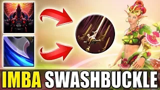 Instant Mana Burn Swashbuckle with 140% Lifesteal [Triple Swashbuckle Attack Modifier] Ability Draft