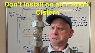 How to install an F and E cistern in a central heating system.