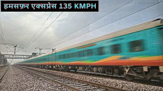 135 kmph HUMSAFAR Express full speed #speed #railway #indianrailways #viral #vlog #video  #india #4k