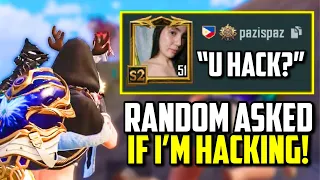 RANDOM TEAMMATE ASKED IF I USED HACKS!! | PUBG Mobile