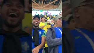 Brazil Fans celebration from Lusail Stadium following their win over Serbia | FIFA World Cup Qatar