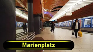 U-Bahn Station Marienplatz - Munich 🇩🇪 - Walkthrough 🚶