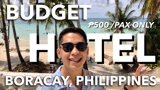 BUDGET HOTELS IN BORACAY - for as low as ₱500 per pax/night | Boracay Vlog 2023