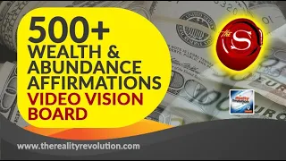 500 + Wealth and Abundance Affirmations Video Vision Board with Binaural Trance Induction Delta Wave