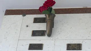 Actor Stephen Boyd Grave Oakwood Cemetery Chatsworth Los Angeles California USA December 2020 BenHur