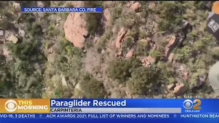 Paraglider Rescued After Crashing Into Mountainside Near Carpinteria