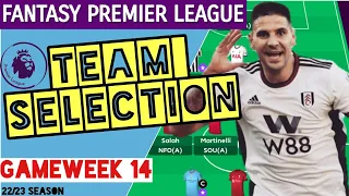 FPL GAMEWEEK 14 TEAM SELECTION AND CAPTAIN | TAKE A PUNT ON FIRMINO AGAIN! | FPL RAY