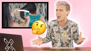 HAIRDRESSER REACTS TO THE "CREACLIP" HAIR CUTTING DEVICE |bradmondo