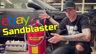 Testing Out My Ebay Vevor Sandblaster - Is It Worth It?