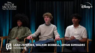 Walker Scobell, Leah Jeffries and Aryan Simhadri on Percy Jackson and the Olympians