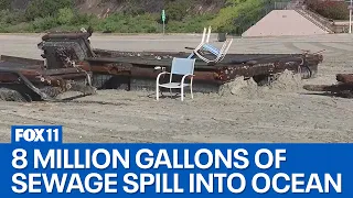 Los Angeles County sewage spill prompts beach closures