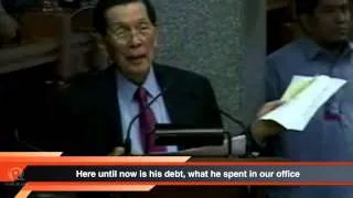 Enrile-Cayetano Senate word war 'goes down to gutter'