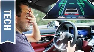 3D-Fahrerdisplay & Eyetracking "Gedankensteuerung" in der S-Klasse im Test + Sekundenschlaferkennung