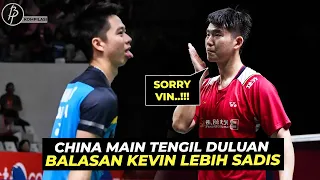 😂😂Full Ngakak..!! Nekat Tengil Duluan, China Ditengilin Kevin Sepanjang Laga di Indonesia Masters