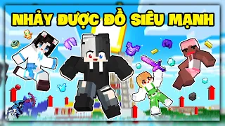 Minecraft nhưng Bạn Chỉ Cần Nhảy Là Sẽ Có Đồ | Siro Và Mèo Simmy Solo Bằng Thanh Kiếm Siêu Cấp