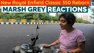 Friend's reaction on Royal Enfield Classic 350 New Model in Marsh Grey colour Signals Edition