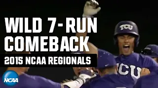 TCU's 7-run comeback in 2015 NCAA baseball regionals