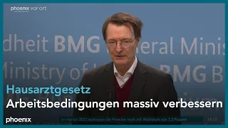 Prof. Karl Lauterbach zum Kabinettsbeschluss des neuen Hausärztegesetzes am 27.03.24