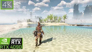 4K Horizon Forbidden West PC I Relaxing Beach Walk I DLSS 3.5 Max Settings RTX 4090