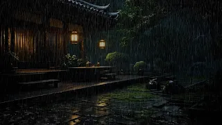 Feel The Relaxation In The Quiet Night With Rain | The Sound Takes Away Anxiety