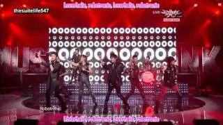 SHINee feat. TRAX - Lucifer (Rock Version) [Music Bank] (10.09.10) {Hangul, Romanization, Eng Sub}