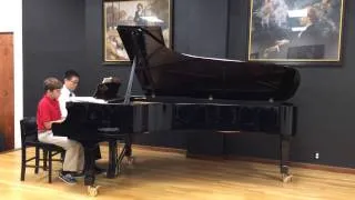 David & Nico playing Schubert's March Militaire