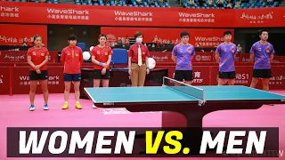 Women vs. Men | 2021 Chinese Warm-up for Olympic (BEST ANGLE)