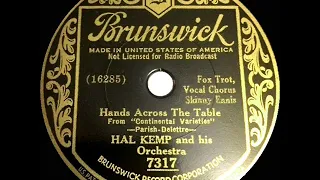 1934 Hal Kemp - Hands Across The Table (Skinny Ennis, vocal)
