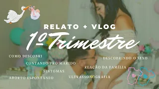 1° TRIMESTRE DA GRAVIDEZ | RELATO + VLOG ! Como descobri? Contando pro marido e muito mais!!